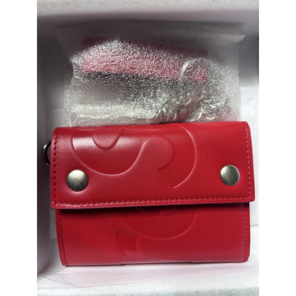 Supreme Authentic Studded Chain Wallet, Logo Snap Closure, Bifold, Credit Card